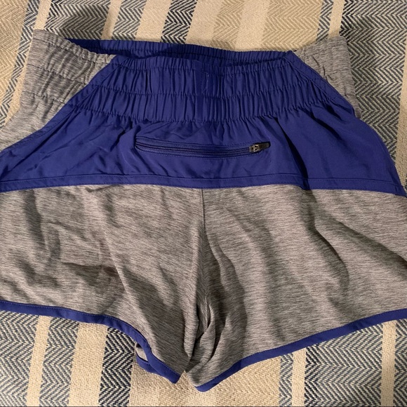 BCG Inner Drawstring Running Shorts -Blue/Gray - Picture 2 of 4